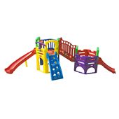 Playground Aquarius - 2 escorregadores 1 Escalada e 1 Escada - Freso