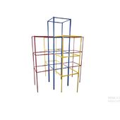 Gaiola Labirinto Trepa Trepa - Playground de Ferro Colorido